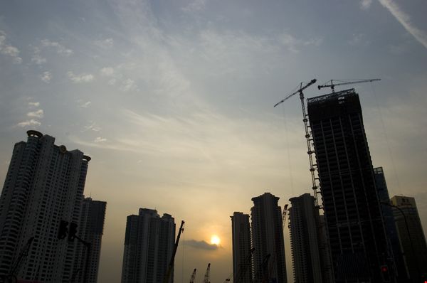 Wieżowce mieszkalne - Szanghaj - zdjęcia z Chin