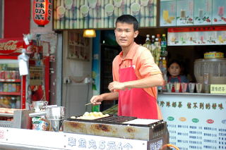 Sprzedawca przekąsek