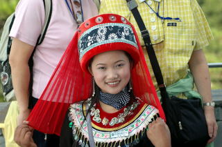 Dziewczyna w tradycyjnym stroju