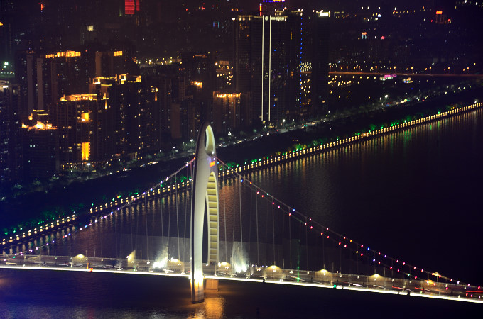 Most nad Perłową Rzeką - zdjęcia z Chin