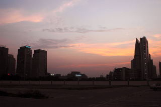 Shenzhen Media Group nocą