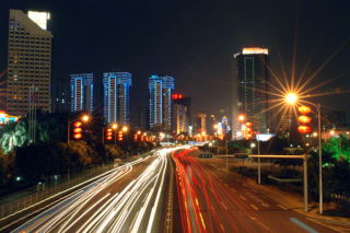 Główna arteria nocą