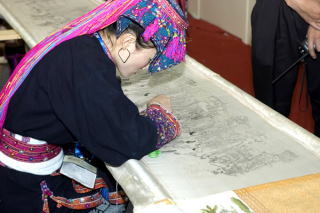 Haft włosem - chińskie targi kultury