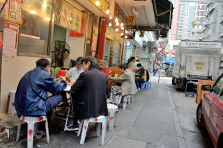 Typowa restauracja w Hong Kongu