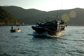 Statki na Morzu Południowochińskim