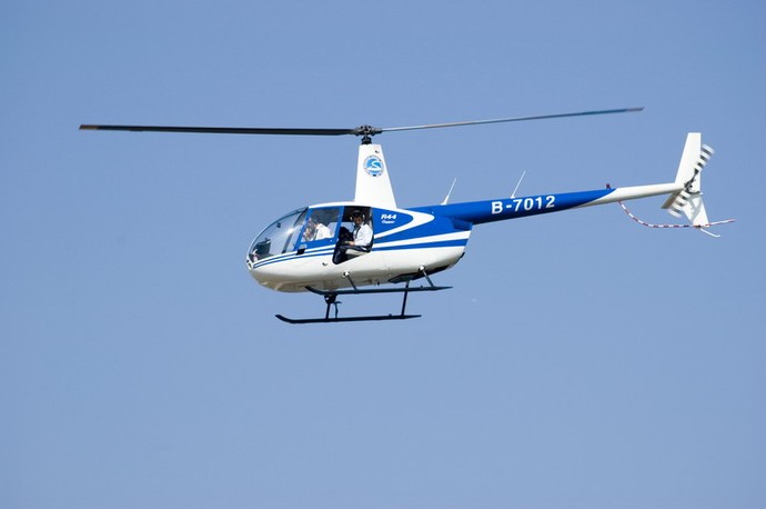 Mały helikopter w Chinach - zdjęcia z Chin